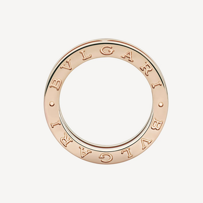 [Regalia jewelry]ZERO 1 ONE-BAND PAVED DIAMONDS ON THE SPIRAL RING