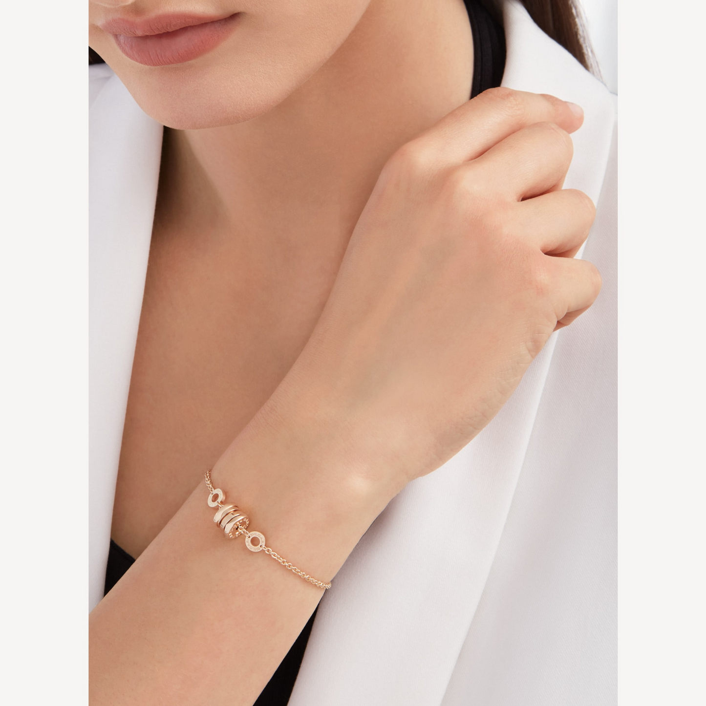 [Bijoux Regalia] BRACELET ZÉRO 1 EN OR ROSE DOUX