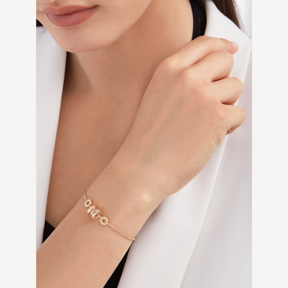 [Bijoux Regalia] BRACELET ZÉRO 1 EN OR ROSE DOUX