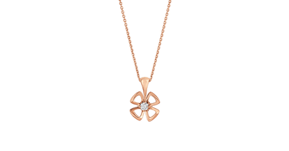 [Joyas Regalia] COLLAR FIOREVER CON CENTRO DE DIAMANTE