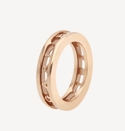 [Regalia jewelry]ZERO 1 ONE-BAND WITH OPENWORK LOGO SPIRAL RING