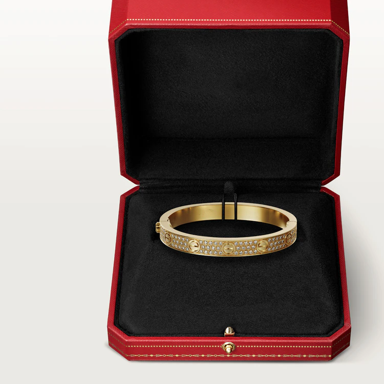 [Regalia jewelry]LOVE BRACELET 6.1MM DIAMOND-PAVED