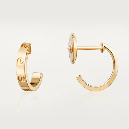 [Regalia jewelry]LOVE EARRINGS 2.65MM PINK GOLD