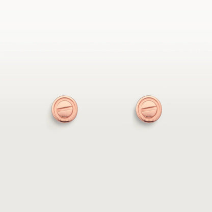 [Joyas Regalia]PENDIENTES LOVE ORO ROSA 10MM