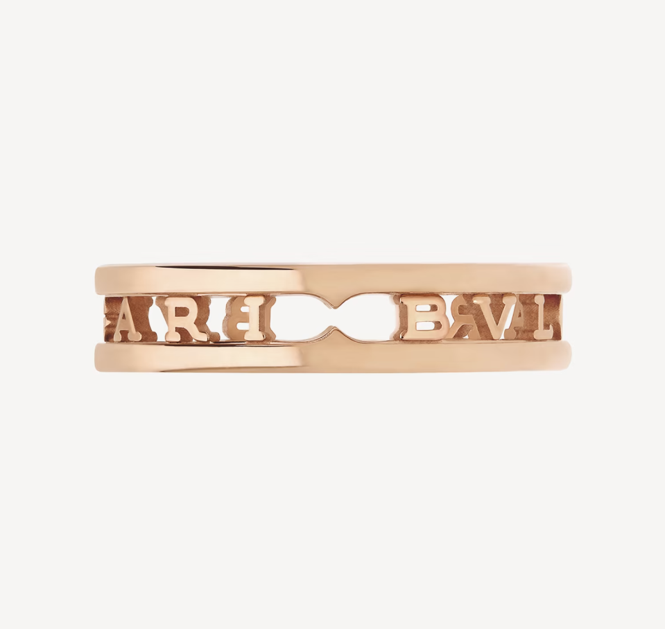 [Regalia jewelry]ZERO 1 ONE-BAND WITH OPENWORK LOGO SPIRAL RING