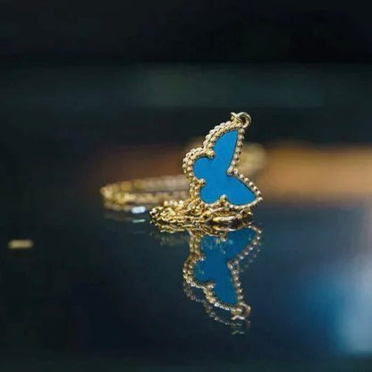 [Joyas Regalia]PULSERA DE MARIPOSA TURQUESA
