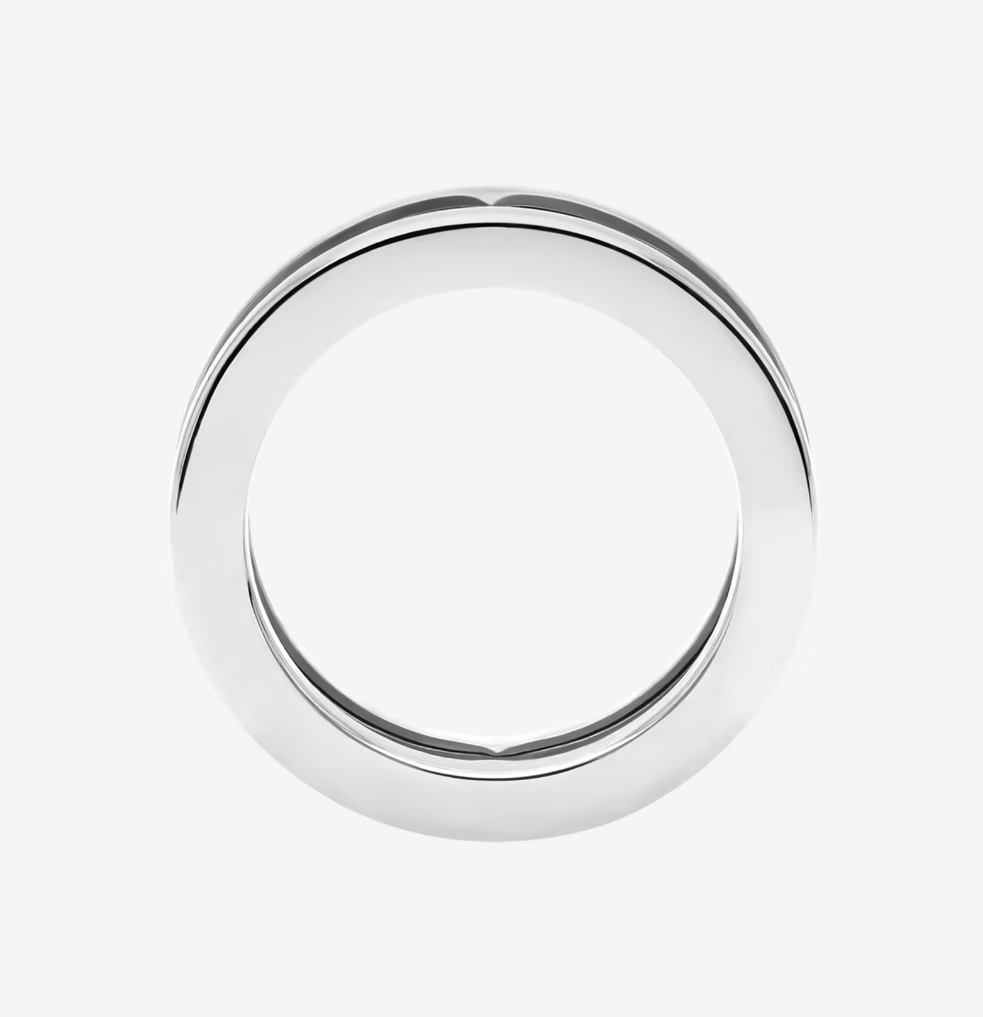 [Regalia jewelry]ZERO 1 ONE-BAND WITH OPENWORK LOGO SPIRAL RING
