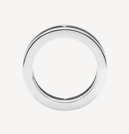 [Regalia jewelry]ZERO 1 ONE-BAND WITH OPENWORK LOGO SPIRAL RING