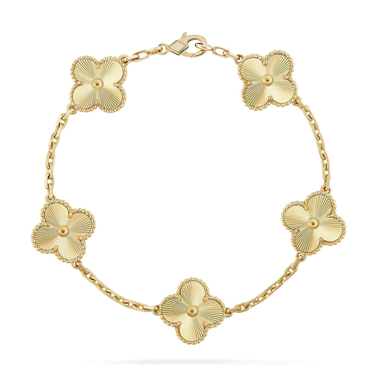 [Joyas Regalia]Pulsera láser de 5 flores de trébol 