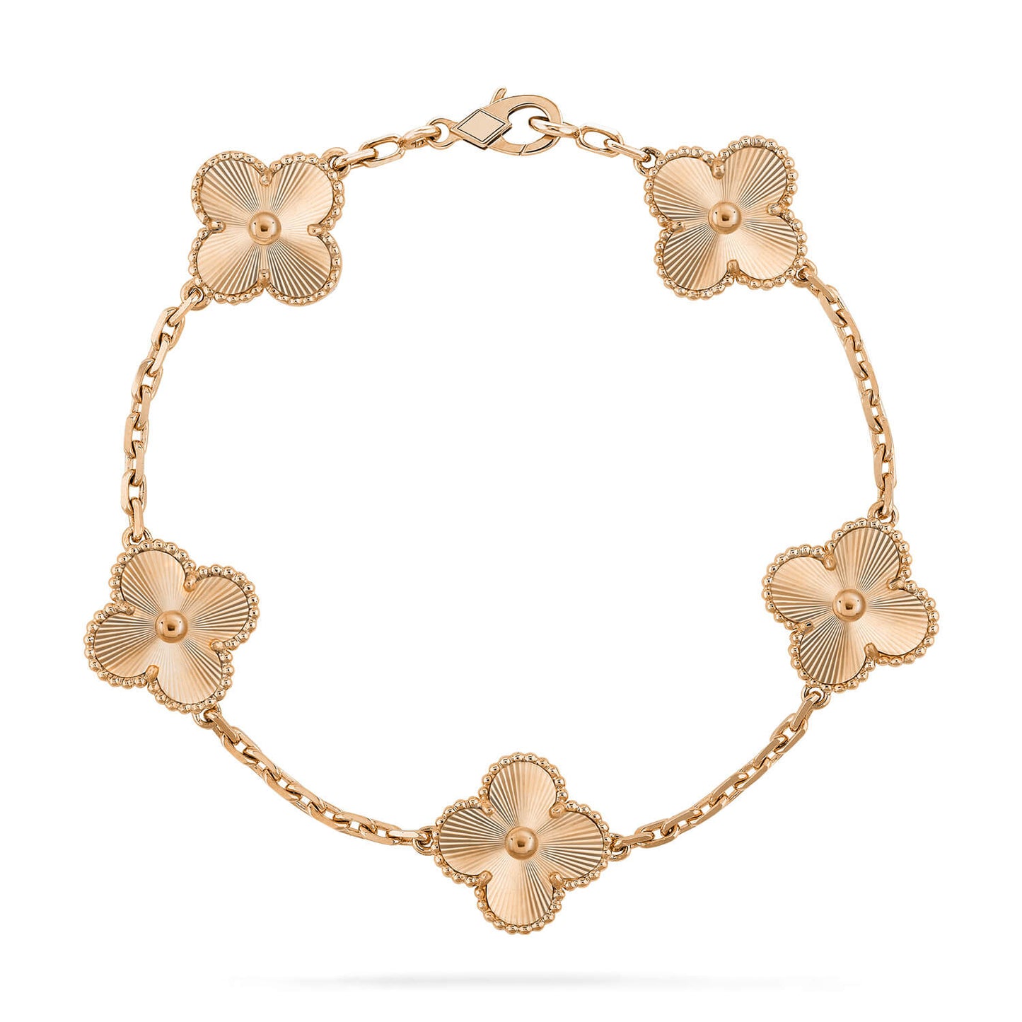 [Joyas Regalia]Pulsera láser de 5 flores de trébol 