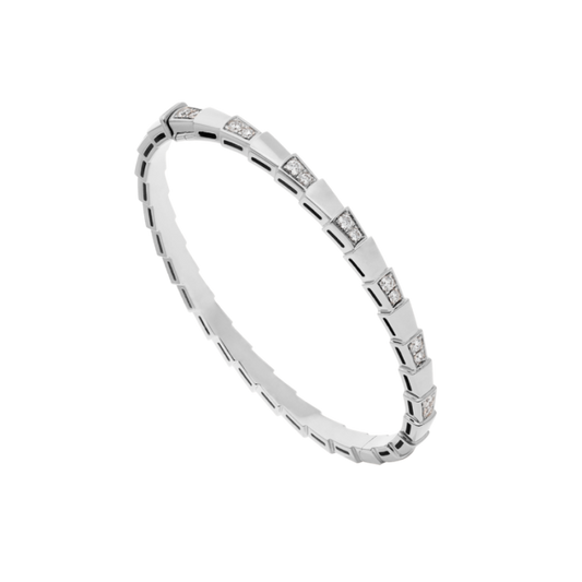 [Joyas Regalia]Pulsera Serpenti Plata Diamante