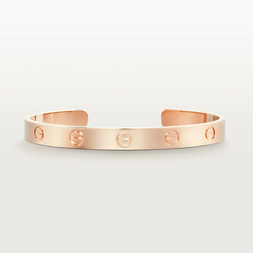 [Joyas Regalia] PULSERA AMOR DE 6,1 MM CON BRAZALETE ABIERTO 