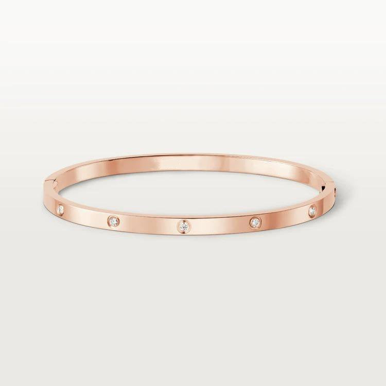 [Joyas Regalia] PULSERA LOVE 3,65 MM 10 DIAMANTES