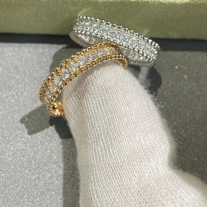 [Joyas Regalia] ANILLO DE PLATA CON DIAMANTES Y PERLEE