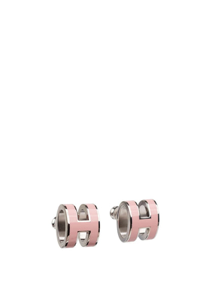 [Joyas Regalia]MINI POP H PENDIENTES DE PLATA ROSA
