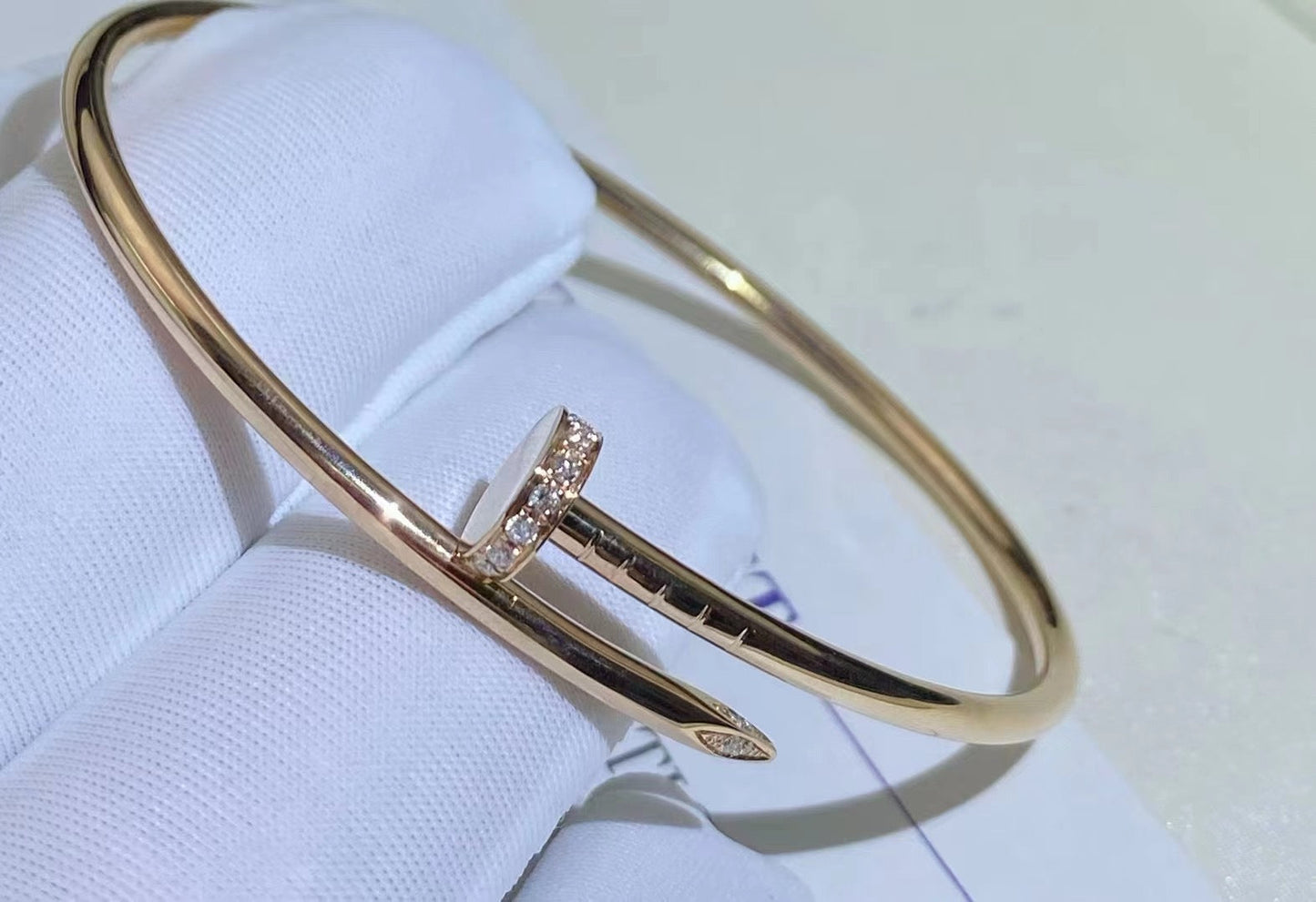 [Joyas Regalia]PULSERA JUSTE DE 2,5 MM CON DIAMANTES