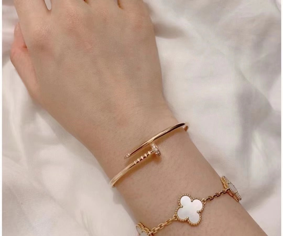 [Joyas Regalia]PULSERA JUSTE DE 2,5 MM CON DIAMANTES