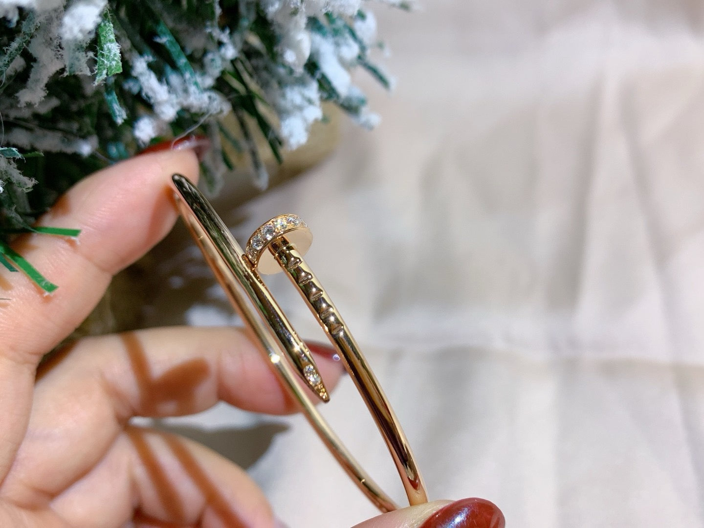 [Joyas Regalia]PULSERA JUSTE DE 2,5 MM CON DIAMANTES