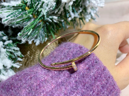 [Joyas Regalia]PULSERA JUSTE DE 2,5 MM CON DIAMANTES
