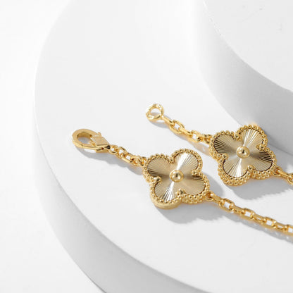[Regalia jewelry]CLOVERS THE 10-MOTIFS LASER NECKLACE