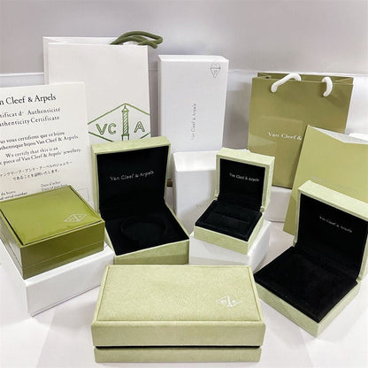 VA CLOVER PULSERA COLLAR ANILLO CAJA BOLSA DE REGALO