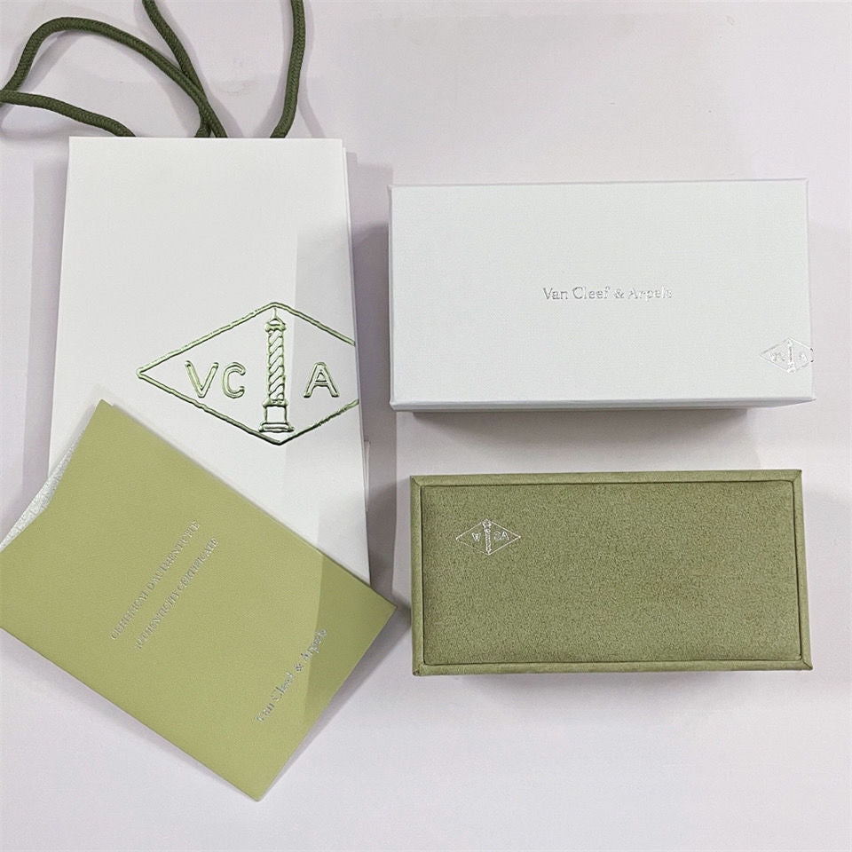 VA CLOVER PULSERA COLLAR ANILLO CAJA BOLSA DE REGALO