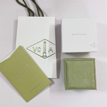 VA CLOVER PULSERA COLLAR ANILLO CAJA BOLSA DE REGALO