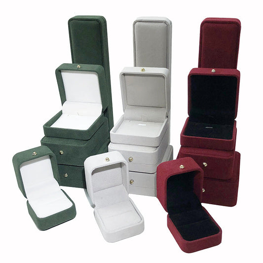 COFFRET À BIJOUX EN FLANELLE COFFRET CADEAU (SANS LOGO)