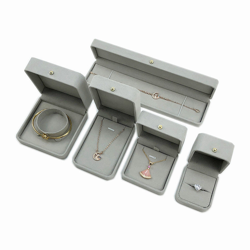 COFFRET À BIJOUX EN FLANELLE COFFRET CADEAU (SANS LOGO)