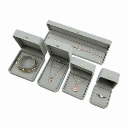 COFFRET À BIJOUX EN FLANELLE COFFRET CADEAU (SANS LOGO)