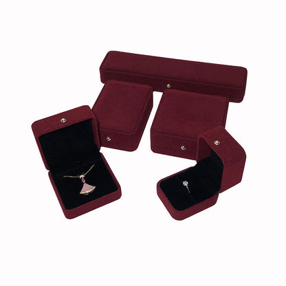 COFFRET À BIJOUX EN FLANELLE COFFRET CADEAU (SANS LOGO)