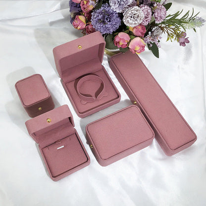 COFFRET À BIJOUX EN FLANELLE COFFRET CADEAU (SANS LOGO)