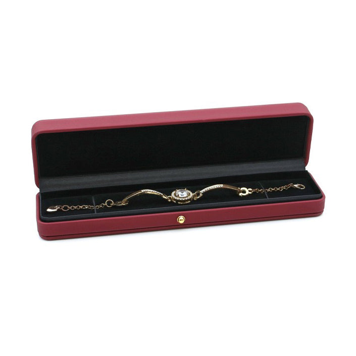 COFFRET CADEAU À BIJOUX EN CUIR PU DE HAUTE QUALITÉ (LOGO O)