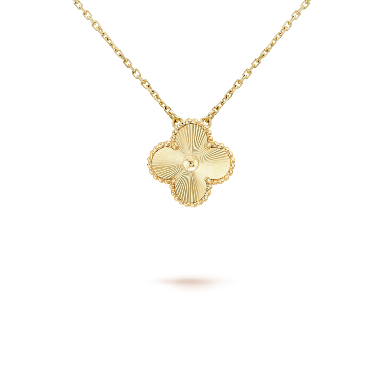 [Joyas Regalia] COLLAR LÁSER DE TRÉBOL DE 15 MM