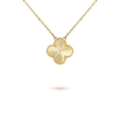 [Joyas Regalia] COLLAR LÁSER DE TRÉBOL DE 15 MM