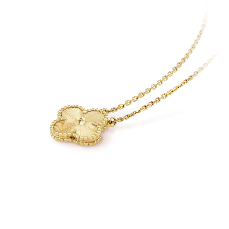 [Joyas Regalia] COLLAR LÁSER DE TRÉBOL DE 15 MM