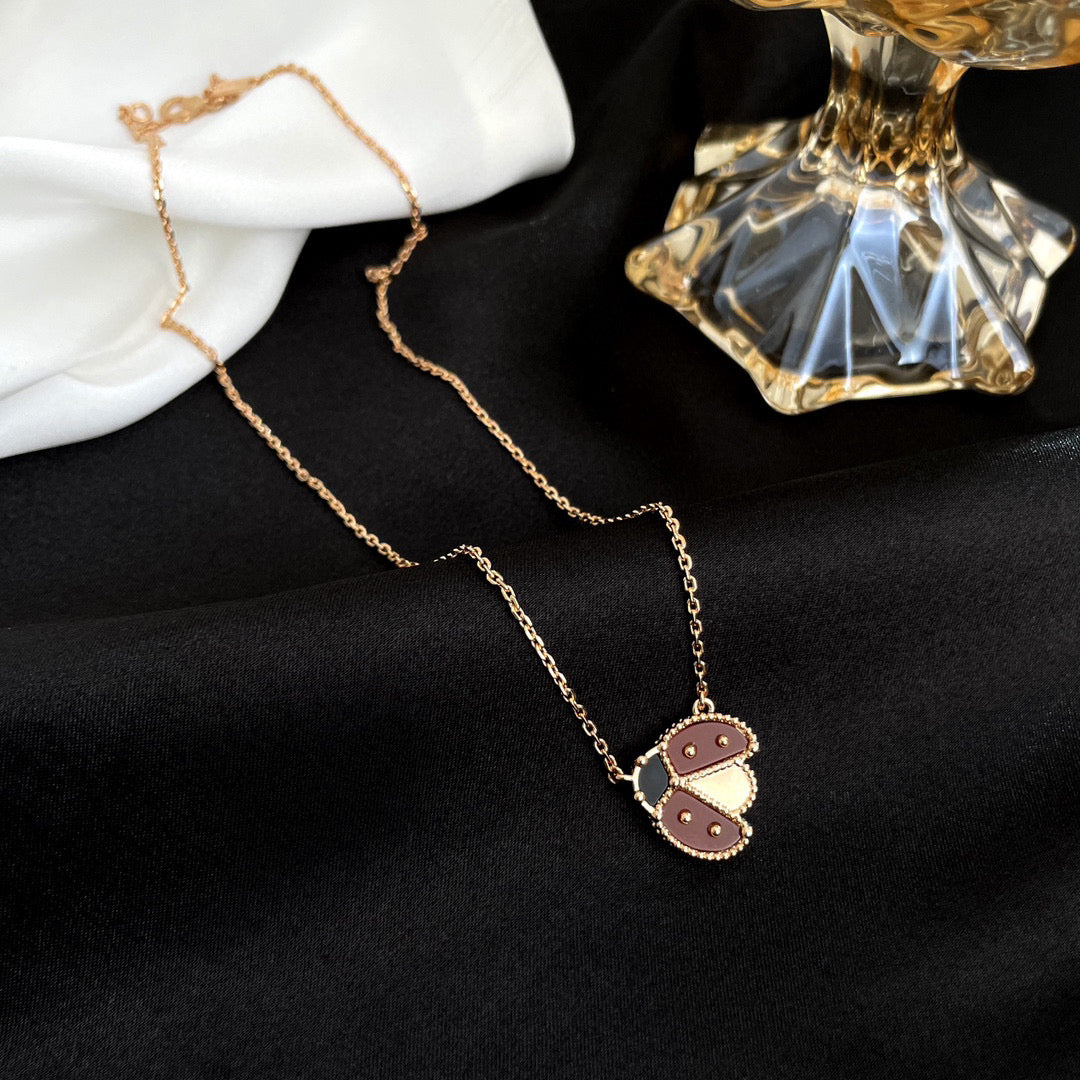 [Joyas Regalia] COLLAR DE MARIQUITA CON CORNALINAS DE LA SUERTE