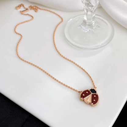 [Joyas Regalia] COLLAR DE MARIQUITA CON CORNALINAS DE LA SUERTE