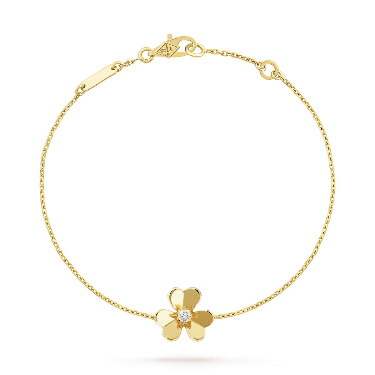 [Joyas Regalia]PULSERA FRIVOLE DE MALAQUITA ROSA CON FLOR DE ORO
