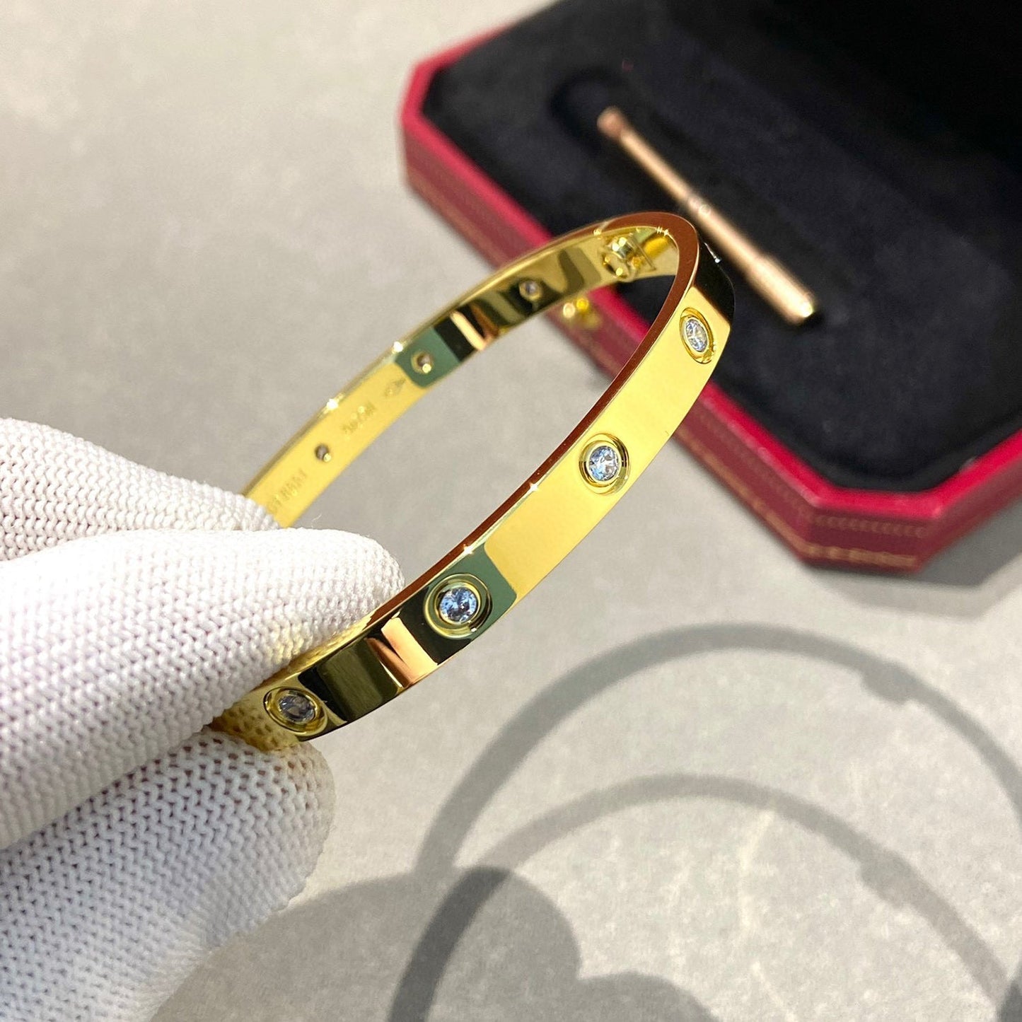[Regalia jewelry]LOVE BRACELET 6.1MM 10 DIAMONDS