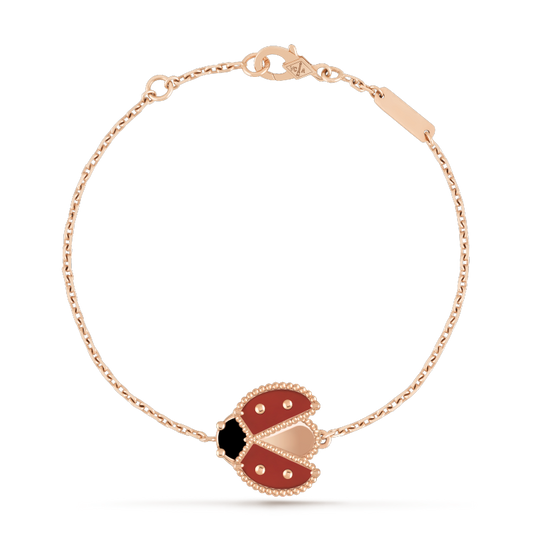 [Joyas Regalia] PULSERA DE ORO ROSA CON 1 MOTIVO DE LUCKY SPRING