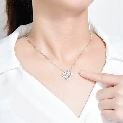 [Regalia jewelry]LOOP NECKLACE FULL MOTIF DIAMOND 16MM MULTIPLE COLORS