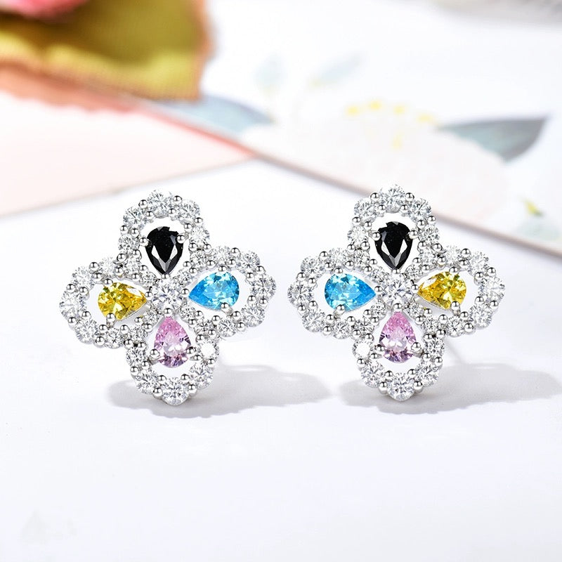 [Joyas Regalia] PENDIENTES DE ARO CON MOTIVO COMPLETO DE DIAMANTE DE 16 MM