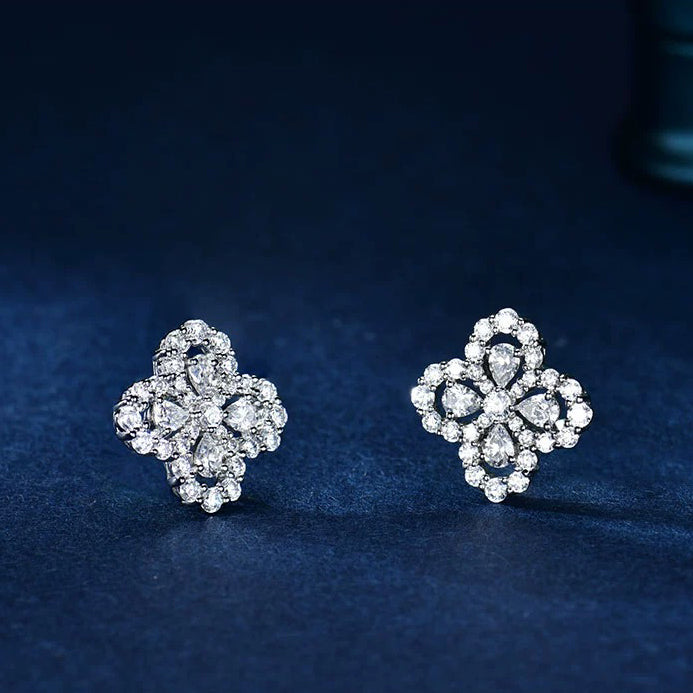 [Joyas Regalia] PENDIENTES DE ARO CON MOTIVO COMPLETO DE DIAMANTE DE 16 MM
