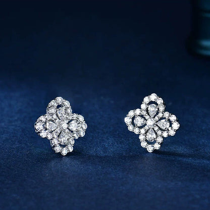 [Joyas Regalia] PENDIENTES DE ARO CON MOTIVO COMPLETO DE DIAMANTE DE 16 MM
