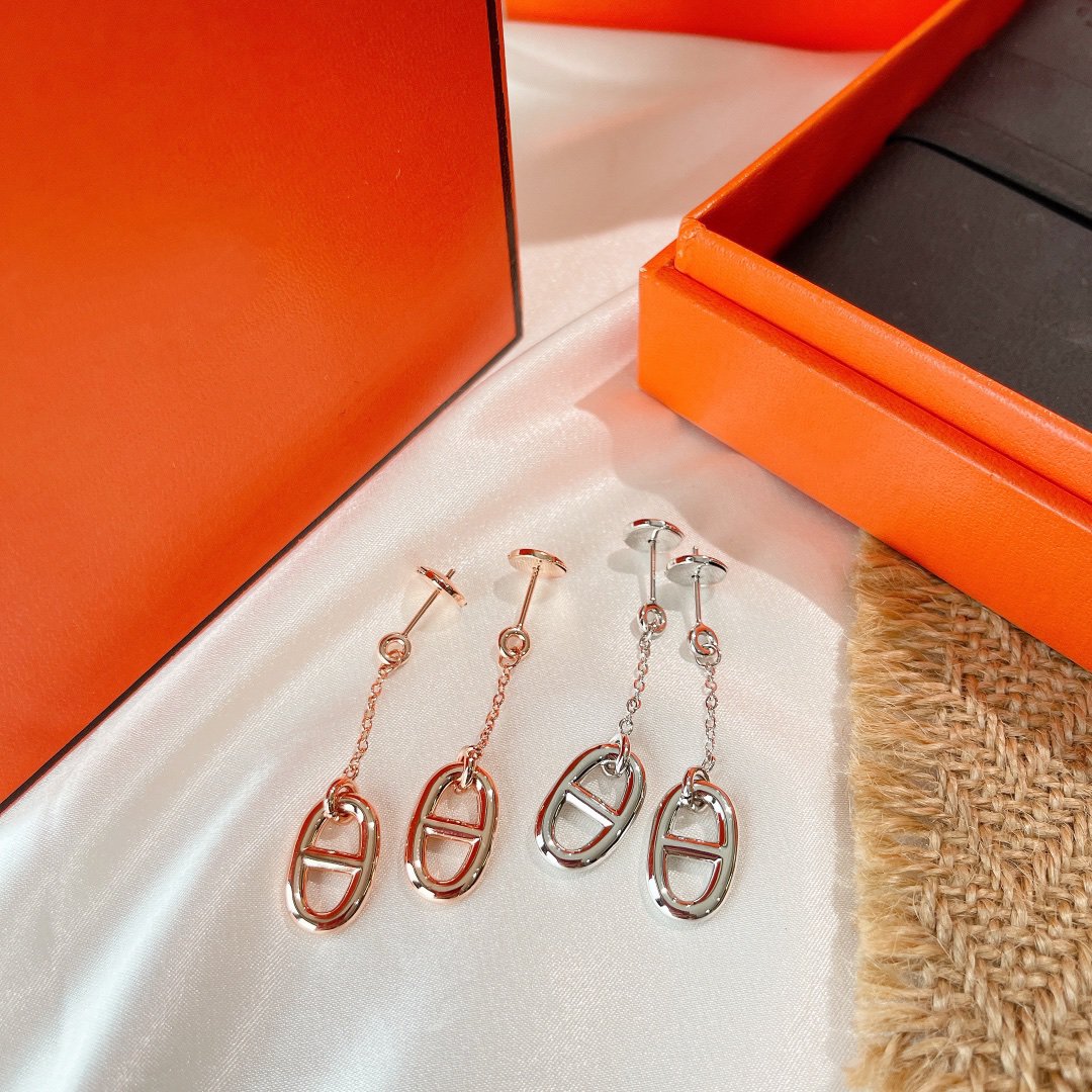 [Joyas Regalia] PENDIENTES DE BORLA DE CADENA