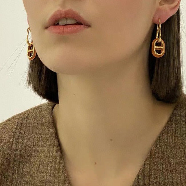 [Joyas Regalia] PENDIENTES DE ORO HM O'MAILLON