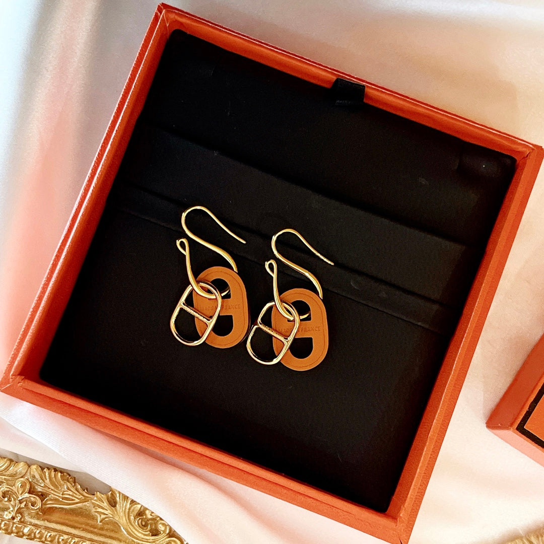 [Joyas Regalia] PENDIENTES DE ORO HM O'MAILLON