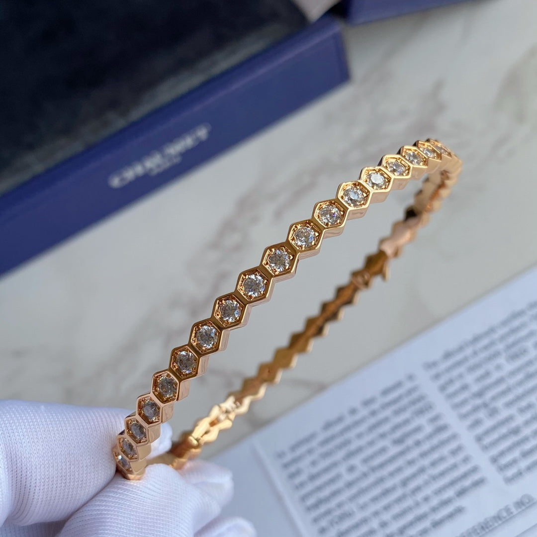 [Regalia jewelry]BEE LOVE GOLD BRACELET FULL DIAMOND