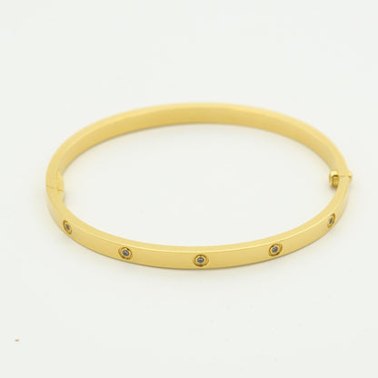 [Joyas Regalia] PULSERA LOVE 3,65 MM 10 DIAMANTES